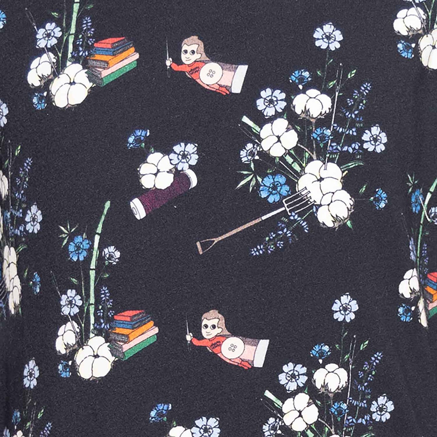 Floral Black Baby Onesie