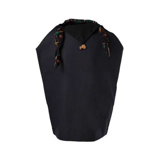 Girls' Handkerchief Dress in Black