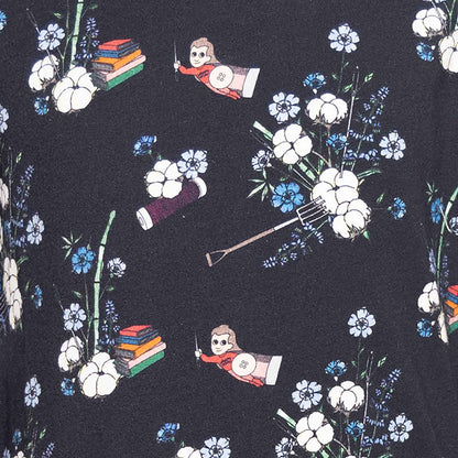 Floral Black Baby Onesie