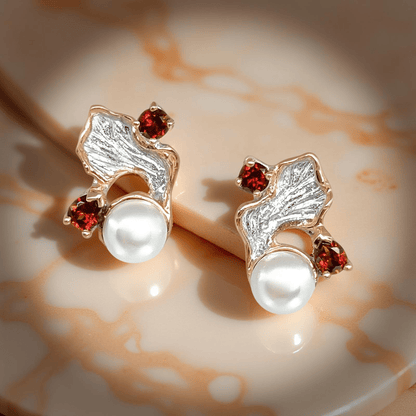 Earrings Fiamma - Sterling Silver Flame Design Earrings