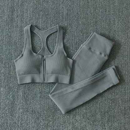 Women Fitness Yoga Sets Seamless Sports Suits Workout Clothes Sports Bra Gym Leggings Sports Wear Gym Clothing Sportswear