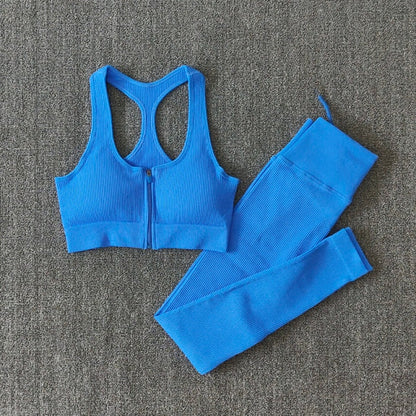 Women Fitness Yoga Sets Seamless Sports Suits Workout Clothes Sports Bra Gym Leggings Sports Wear Gym Clothing Sportswear