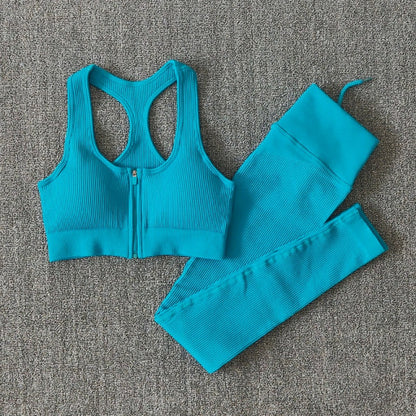 Women Fitness Yoga Sets Seamless Sports Suits Workout Clothes Sports Bra Gym Leggings Sports Wear Gym Clothing Sportswear