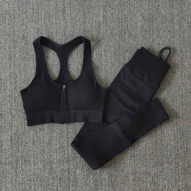 Women Fitness Yoga Sets Seamless Sports Suits Workout Clothes Sports Bra Gym Leggings Sports Wear Gym Clothing Sportswear